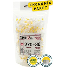 Resim Süzen92 Ekonomik Paketi Filtreli Ağızlık Slim 270'li + Ultra Slim 30'lu 