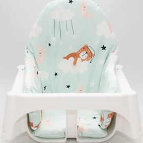 Resim Mint Bear Bambi Mama Sandalyesi Minderi 