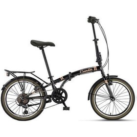 Resim Cunda 20 Jant 2034 Katlanır Bisiklet Siyah Gold 