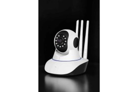 Resim TKÇ Wifi Kamerası Çift Yönlü Bebek Güvenlik Kamerası Gece Görüşlü 