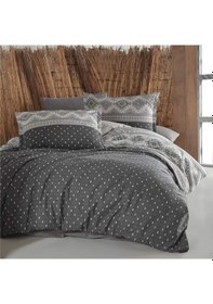 Resim Clasy Tek Kişilik Pamuk Ranforce Nevresim Takımı Astera V1 Antras 