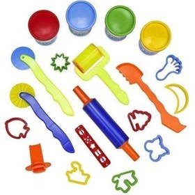 Resim Nova Color Nc-851 Oyun Hamuru + Kalıb Seti 18 Parça 