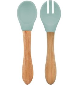 Resim Oioi Mama Kaşığı Ve Çatal Seti River Green 