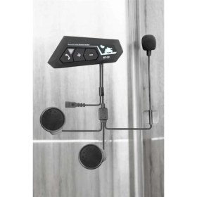 Resim İntora Interkom Intercom Kask Kulaklık BT22 Bluetooth Motosiklet Kulaklık 5.0 Bluetooth 