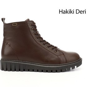 Resim Gönderi(R) Gönderi R Kadın Kahve Antik Fermuarlı Kauçuk Taban Hakiki Deri Postal Bot Dkzb61310402 Kahve 