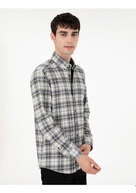 Resim Pierre Cardin Erkek Gri Gömlek Desenli 50292888-vr024 Gri 
