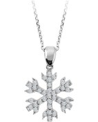 Resim Sirius Pırlanta Kar Tanesi Kolye 0807P0025 