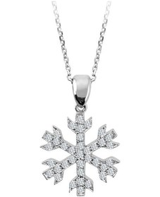 Resim Sirius Pırlanta Kar Tanesi Kolye 0807P0025 