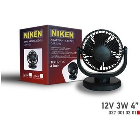 Resim Niken Küçük Tek Başlı 12v Vantilatör 4 Inç 3w 