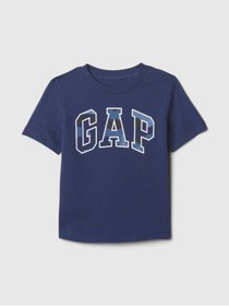 Resim GAP Erkek Bebek Mavi Logo Kısa Kollu T-shirt 