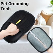 Resim 1 adet/2 adet/3 adet Pet Statik Kaldırma Eldiveni, Tekrar Kullanılabilir, İki Yönlü Fırça, Saç Alma Fırçası, Yapışkan Saç Büyüsü, Kedi Saç Alma Aracı, Ev Ürünleri 
