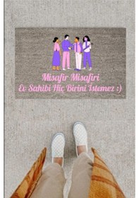 Resim Kapı Önü Paspası Dekoratif Dijital Baskı Misafir P-2349 