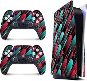 Resim PS5 STICKTOK Skin for PlayStation 5 Console and 2 Controllers, MILKY WAY skin Vinyl 3M Decal Stickers Full wrap Cover (Disk Edition) 