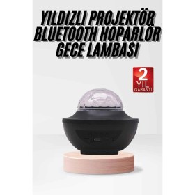 Resim Çok Renkli Projektör Lamba Disko Topu Gece Lambası Kablosuz Nemere 