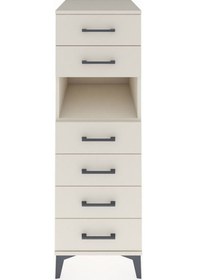 Resim Kronos Dolap Tek Raflı 6 Çekmeceli 44x59x134 Aytaşı-aytaşı Aytaşı 