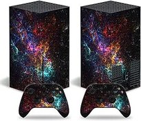 Resim Xbox Series X Konsol ve Denetleyiciler için Cilt Çıkartması, Vinil Çıkartma Serisi X Kaplamalar, X-Box Serisi X için Wrap Çıkartma Kapak Koruyucu Aksesuarlar (Renk Sis) 