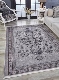Resim Oslo Gri Modern Pamuk Makine Halısı 80x250 