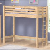 Resim MiniWood Atlantis Çalışma Alanlı Ranza 90x190 Ahşap Ranza 