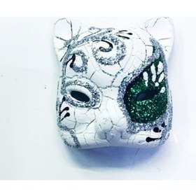 Resim Yeşil Seramik Venedik Kedi Magnet 