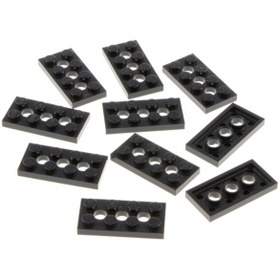 Resim LEGO Orjinal Technic Moc Custom Plate 2 X 4 Ortası Pin Delikli Düz Tuğla Siyah 8 Adet Gönderilecek 