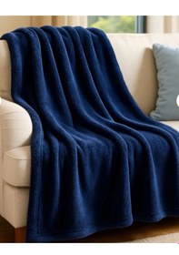 Resim Renetic Yumuşak Dokulu Polar Battaniye Tv Battaniyesi 150x230 Lacivert 