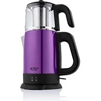 Resim Karokstore IH33202 Demli Stil Mor Cam Çay Makinesi 