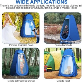 Resim Otomatik Kamp Giyinme Çadırı 