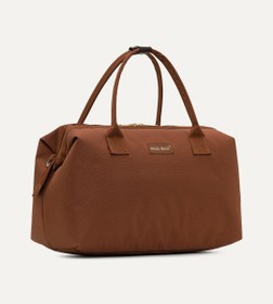 Resim Noven Kahverengi Gold Kumaş Bebek Çantası 