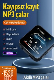 Resim L'eDoren JNN M30 1,44 inç HD Ekran Ses Kayıt Gürültü Azaltma Kontrolü MP3, E-Kitap Oynatıcı, FM Radyo 