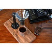 Resim evimobidesign Manuel Filtre Kahve Demleme Seti & V60 Kahve Demleme & Doğal Masif Ahşap & Dripper & Dripper Standı 