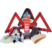Resim Genel Markalar Tüvtürk Uyumlu Üçgen Trafik Seti Bez Çantalı + Karayollarına Uygun Ilk Yardım 