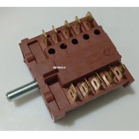 Resim FullYedek Ankastre Fırın Metal Mil 5+5 Komutatör , 6 Konum + (0) Off Şalter 