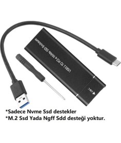 Resim Braventa Collection Alfais 5218 USB 3.1 Type C To Pci-E Express Nvme SSD Hard Disk Kutusu 