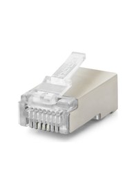 Resim Nodar Nd2423 Cat6e Ez Rj45 Metal Konnektör 100 Adet Plastik Kutu - Şeffaf 