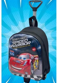 Resim Tezzgelsin Ana Sınıfı Kreş Cars Speed Mcqueen 5d Kabartmalı Çekçekli Tekerli Sırt Çantası Ve Okul Çantası Çok Renkli 
