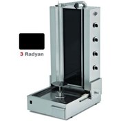 Resim Empero EMP.DN.210 Camlı Döner Ocağı Alttan Motorlu 3 Radyanlı Gazlı - Lpgli 