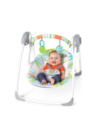 Resim Bright Starts Yağmur Ormanı Taşınabilir Salıncak 