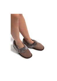 Resim Niki Kadın Ev Ayakkabısı Kahverengi 37/41 Kahverengi 