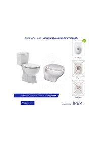 Resim İpek Amortisörlü Yavaş Kapanan Klozet Kapağı 