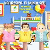 Resim 3 Parça Tox Kardeşler El Kukla Set Eğitici Oyuncak 