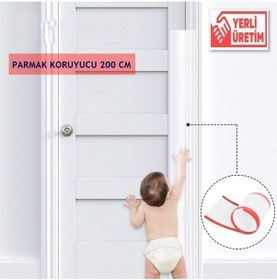 Resim 10 Adet Şeffaf Pvc Çocuk Parmak Koruyucu - 2 Metre 