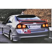 Resim Honda Civic Fd6 Uyumlu Anatomik Spoiler Spoyler Fiberglass Boyasız 