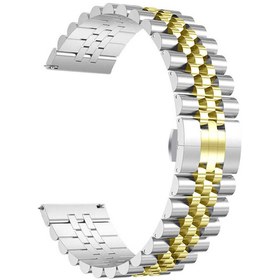 Resim Huawei GT2 46mm Uyumlu KRD-36 22mm Metal Zore Kordon-Gümüş-Gold 