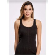 Resim İlke 224 Bayan Dantelli Jakarlı Geniş Askılı Atlet 6 Adet 001 