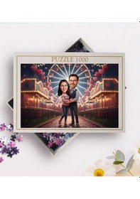 Resim Bk Gift Kişiye Özel Sevgili Karikatürlü 1000 Parça Profesyonel Puzzle-8, 1000 Puzzle, Sevgililer Günü Hediyesi, Sevgiliye Hediye Kobitmeyencom36178 Bk 