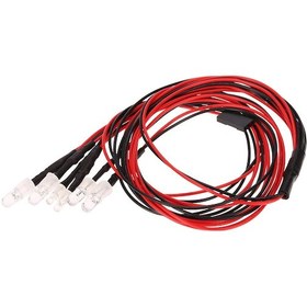 Resim Yaozixa 1/10 1/8 Rc Araba Işıklı Seti - 6 Led 2 Beyaz, 2 Kırmızı, 2 Mavi - Alıcı Bağlı Pratik Kullanim 