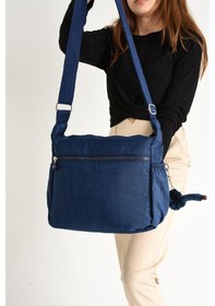 Resim Kadın Omuz Çantası Çok Cepli Hafif Yağmur Geçirmez Klinkır Kumaş 30 20 Cm Günlük Kullanıma Uygun 001 