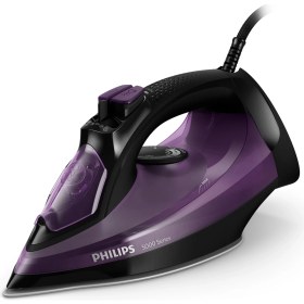 Resim Philips 5000 Serisi 180G Şok Buhar 45G/DK Sürekli Buhar 2400W Güçlü Performans Steamglide Plus Taban Ütü Damlama Önleyici Dikey Buhar Çizilmeye Dayanıklı Ergonomik Sap 