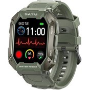 Resim Amaztim Akıllı Saat, Bluetooth Çağrı 50M Su Geçirmez, Erkekler Için - Yeşil 