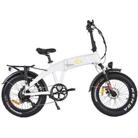 Resim Citycoco Fatbike 250 W Beyaz Katlanır Elektrikli Bisiklet 